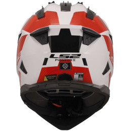 CASCO LS2 PIONEER II HILL BIANCO E ROSSO
