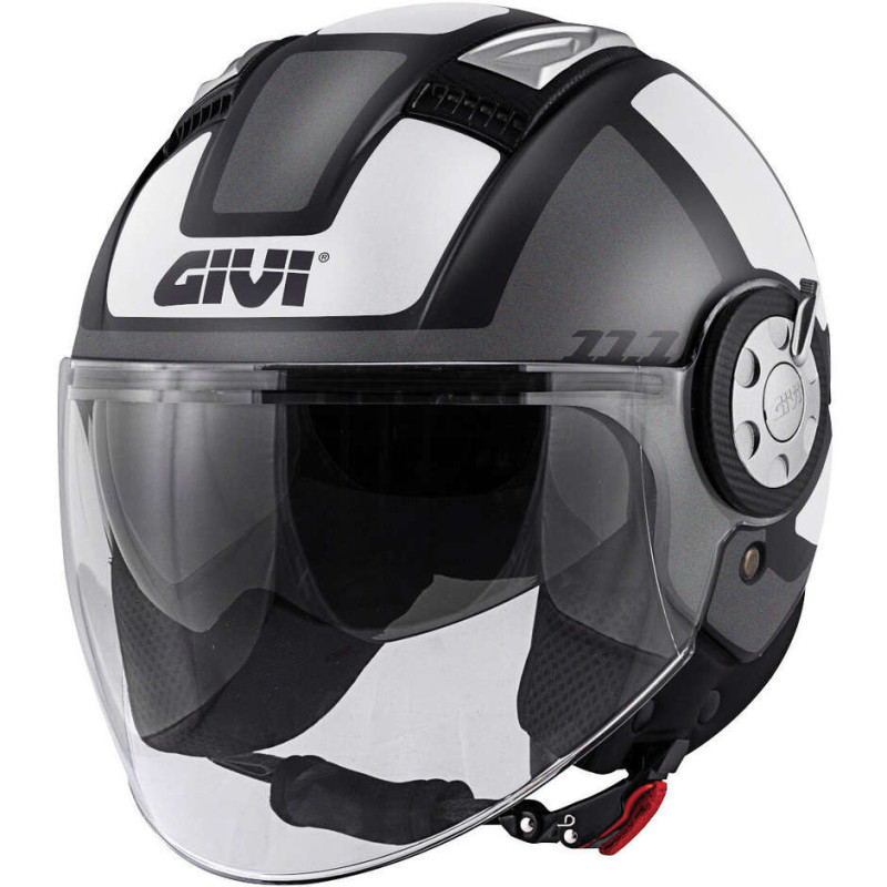 CASCO GIVI 11.1 BIANCO, NERO E GRIGIO