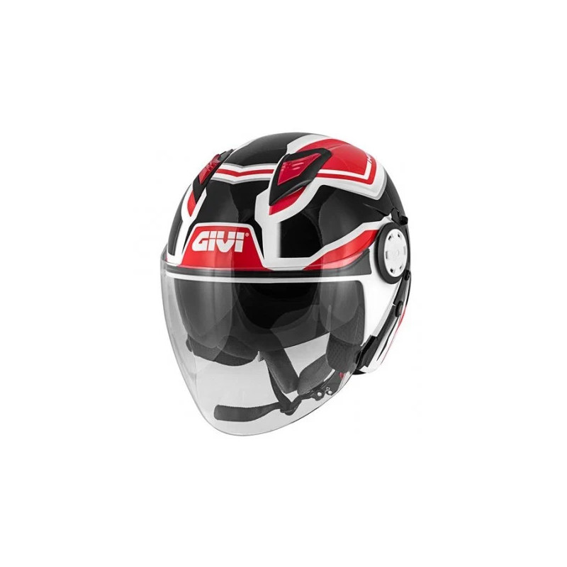 CASCO GIVI 12.3 ROSSO, NERO E BIANCO CASCO GIVI 12.3 ROSSO, NERO E BIANCO