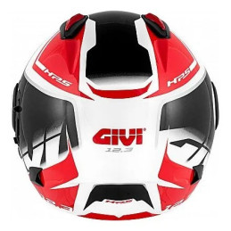 CASCO GIVI 12.3 ROSSO, NERO E BIANCO